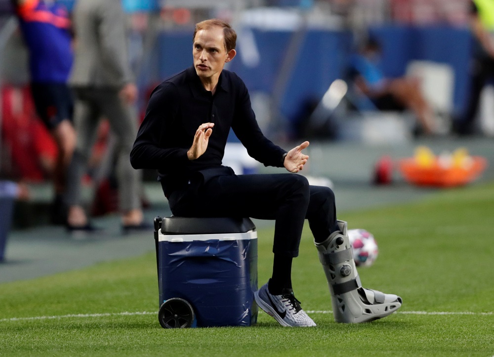 Paris St Germain coach Thomas Tuchel during the match against RB Leipzig August 19, 2020. u00e2u20acu2022 Reuters pic