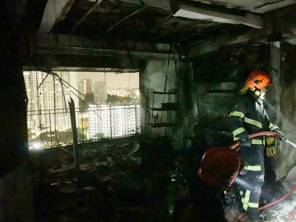 One person with smoke inhalation and burn injuries, and another two people who complained of smoke inhalation were conveyed to Singapore General Hospital. u00e2u20acu201d Singapore Civil Defence Force/Facebook pic via TODAY