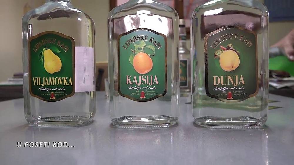 Viljamovka, a variety of Serbia's fruit brandy known as rakija, is being used to disinfect a hospital in the city of Krusevac. u00e2u20acu201d YouTube video screengrab