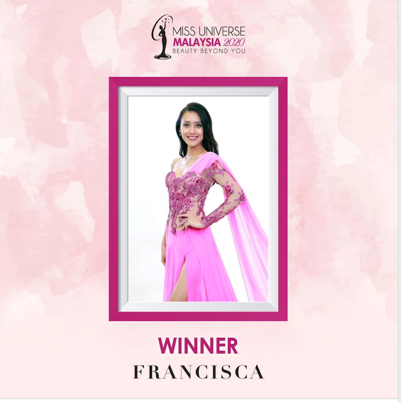 Kuching-born Francisca Luhong James was crowned this yearu00e2u20acu2122s Miss Universe Malaysia. u00e2u20acu201d Picture courtesy Miss Universe Malaysia Official Facebook Page