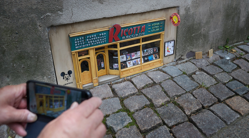 This file photo taken on August 5, 2020 shows an art installation made by the artist collective Anonymouse in the Nygatan street in Lund, Sweden. u00e2u20acu201d AFP pic