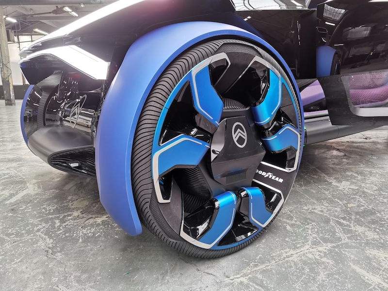 A futuristic wheel on the Citrou00c3u00abn 19_19 concept u00e2u20acu201d Picture courtesy of David Bu00c3u00a9nard/ETX Studio
