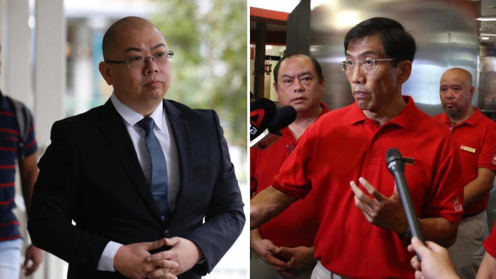 The Online Citizen chief editor Terry Xu (left) and Singapore Democratic Party chief Chee Soon Juan (right). u00e2u20acu201d TODAY pic