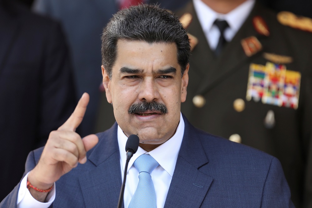 Venezuelau00e2u20acu2122s President Nicolas Maduro speaks during a news conference at Miraflores Palace in Caracas, Venezuela March 12, 2020. u00e2u20acu201d Reuters pic