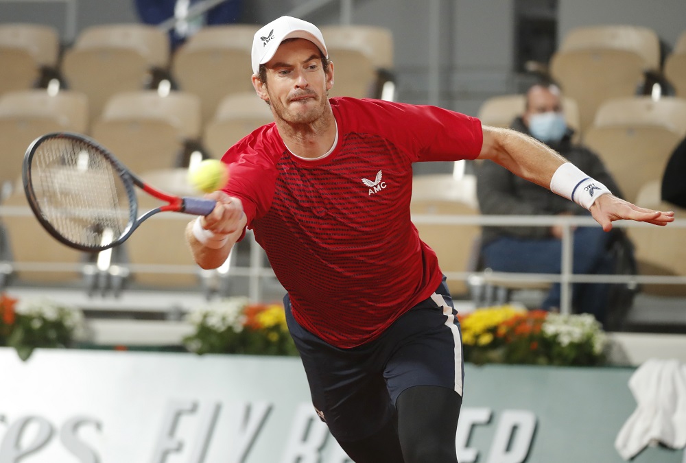 Andy Murray in action during his first round match against Stan Wawrinka at the French Open in Paris September 27, 2020. u00e2u20acu201d Reuters pic