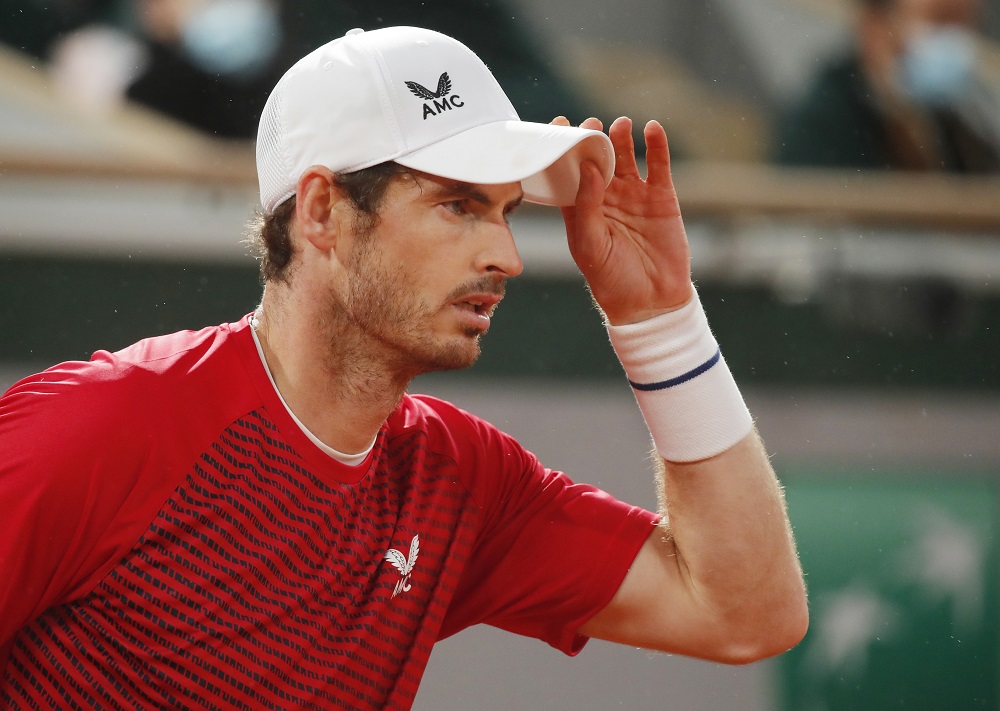 Andy Murray in action during his first round match against Stan Wawrinka at the French Open in Paris September 27, 2020. u00e2u20acu201d Reuters pic