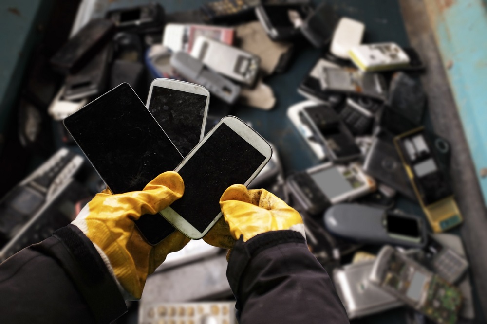 In 2019, 53.6 million metric tons of e-waste was generated around the world. u00e2u20acu201d AFP pic
