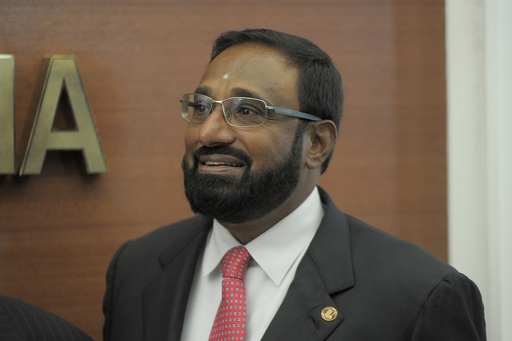 Newly appointed senator Datuk Seri S. Vell Paari is pictured at Parliament September 2, 2020. u00e2u20acu201d Picture by Shafwan Zaidon