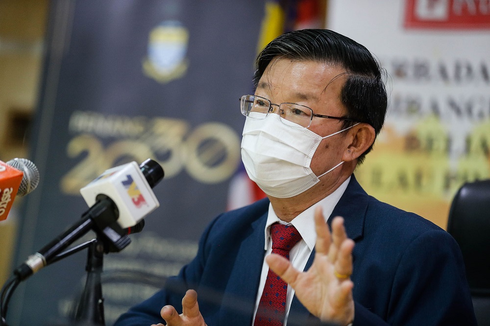 Penang Chief Minister Chow Kon Yeow at a press conference at Komtar in George Town September 2, 2020. u00e2u20acu201d Picture by Sayuti Zainudin