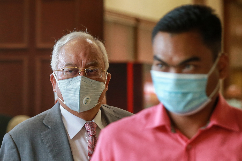 Datuk Seri Najib Razak is pictured at the Kuala Lumpur High Court on September 3, 2020. u00e2u20acu2022 Picture by Ahmad Zamzahuri