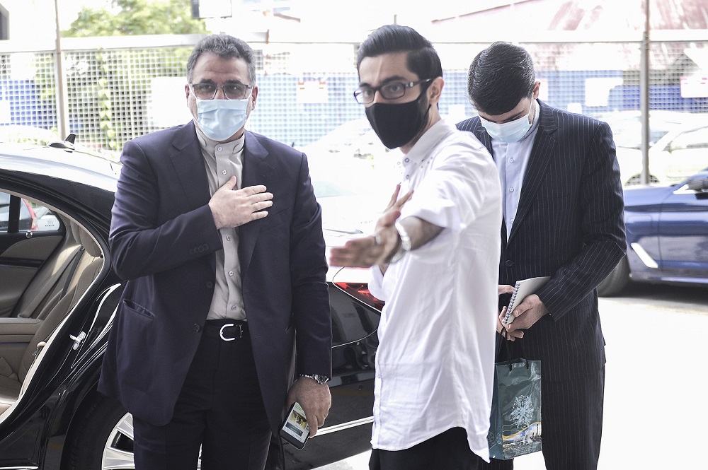 Iranu00e2u20acu2122s Ambassador Ali Asghar Mohammadi, arrives at Malay Mailu00e2u20acu2122s office in Petaling Jaya September 9, 2020. u00e2u20acu201d Picture by Miera Zulyana