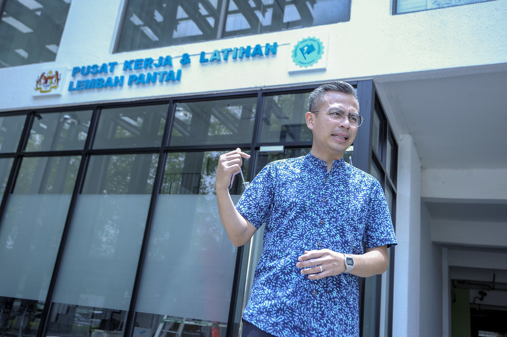 Lembah Pantai MP Fahmi Fadzil speaks to the reporter during the interview session with Malay Mail in Bangsar September 11, 2020. u00e2u20acu201d Picture by Shafwan Zaidon