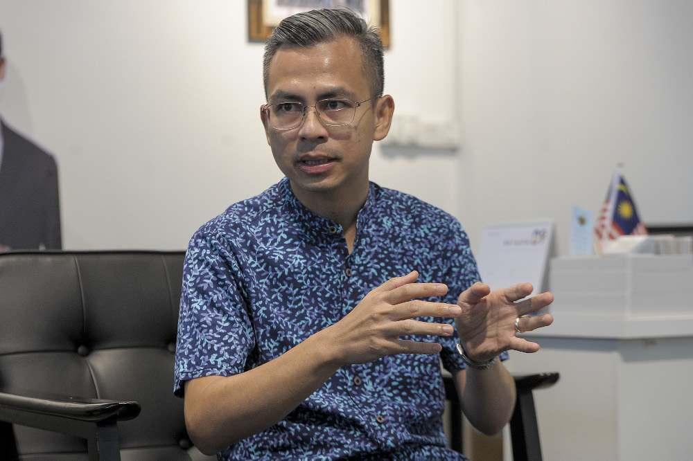 Lembah Pantai MP Fahmi Fadzil speaks to the reporter during the interview session with Malay Mail in Bangsar September 11, 2020. u00e2u20acu201d Picture by Shafwan Zaidon