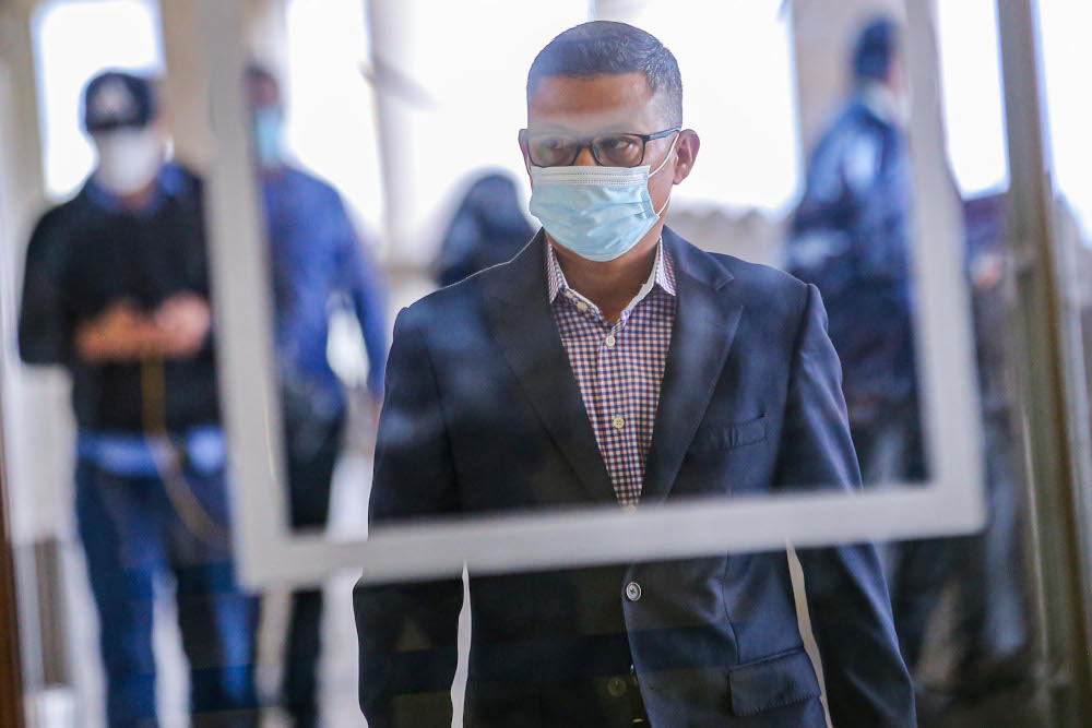 1MDB former CEO Mohd Hazem Abd Rahman is pictured at the Kuala Lumpur Court Complex on September 14, 2020. u00e2u20acu201d Picture by Hari Anggara