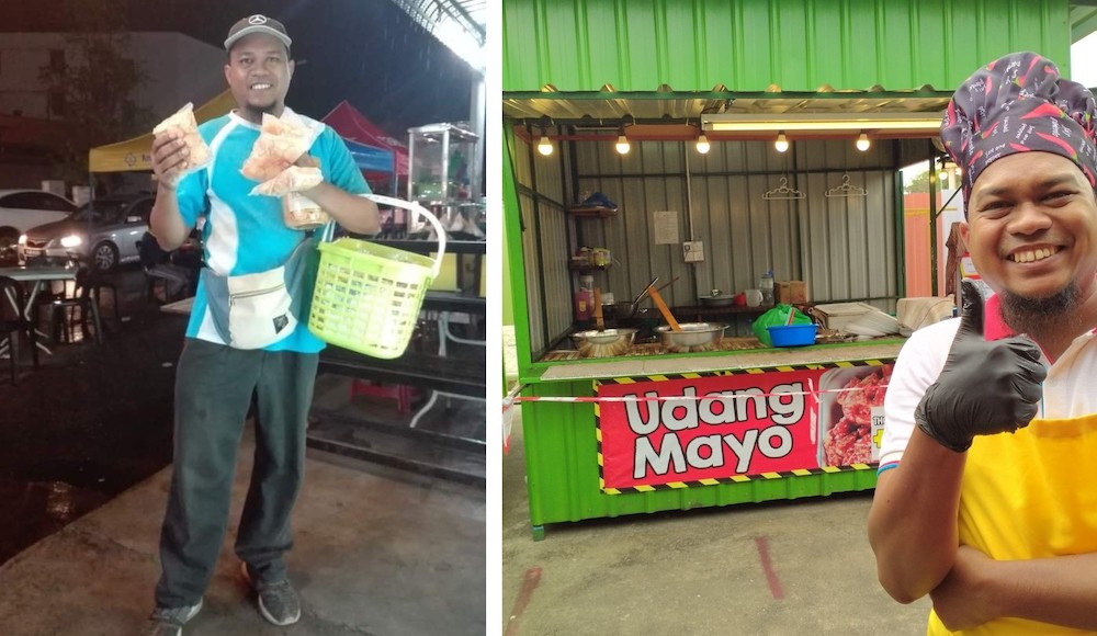 From selling keropok packets to owning a stall, Dinie Shazwi's hard work has definitely paid off. u00e2u20acu201d Picture via Facebook/UdangMayoSungaiPetaninn