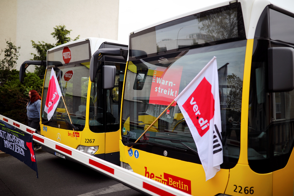 Parked buses are seen during a strike in the local public transport sector in Berlin, Germany, September 29, 2020. u00e2u20acu201d Reuters pic