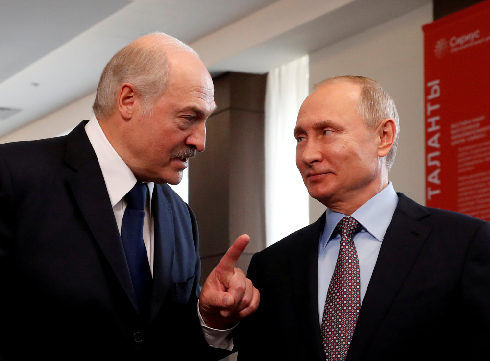 Belarus President Alexander Lukashenko and Russian President Vladimir Putin meet at the Sirius Educational Centre in the Black sea resort of Sochi, Russia February 15, 2019. u00e2u20acu201d Reuters pic 