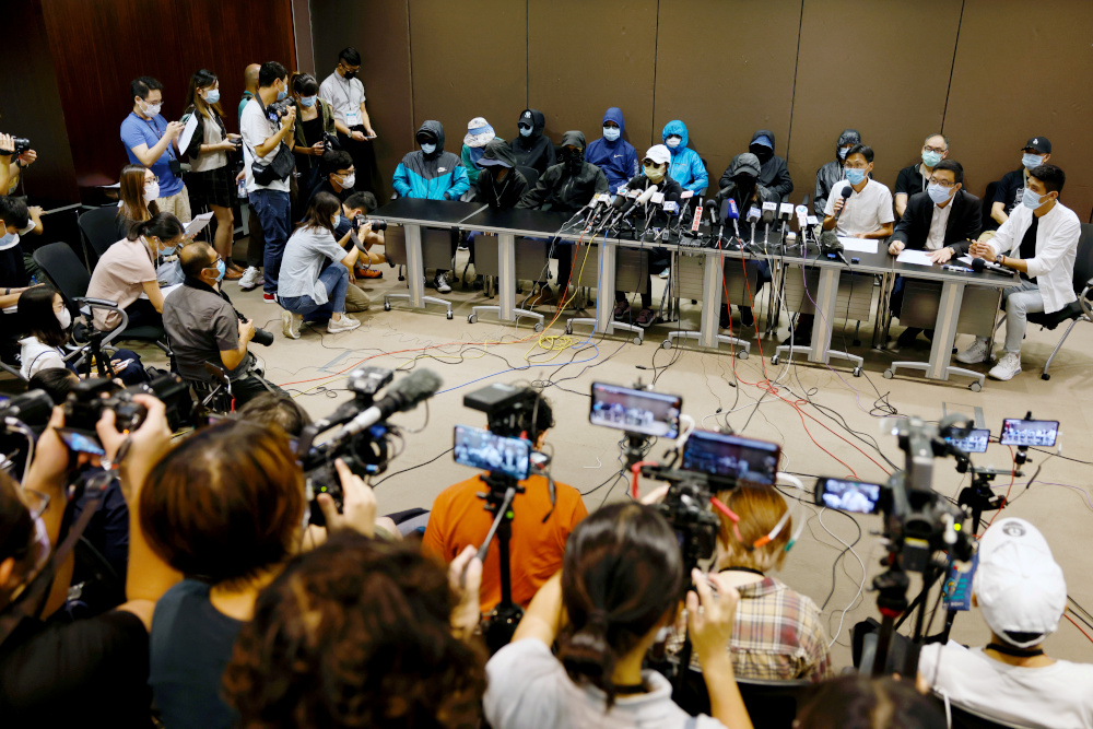 Family members of twelve Hong Kong activists, detained as they reportedly sailed to Taiwan for political asylum, hold a news conference to seek help in Hong Kong, China September 12, 2020. u00e2u20acu201d Reuters pic 