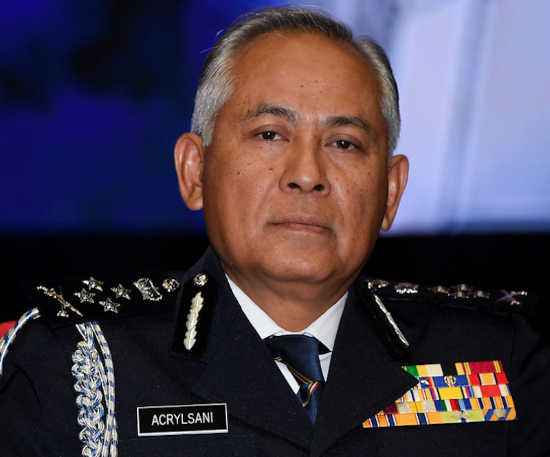 Deputy Inspector-General of Police Datuk Seri Acryl Sani Abdullah Sani after the handover ceremony of four new department directors at the Sultan Haji Ahmad Shah Hall, PDRM College in Cheras, September 9, 2020. u00e2u20acu201d Bernama pic 