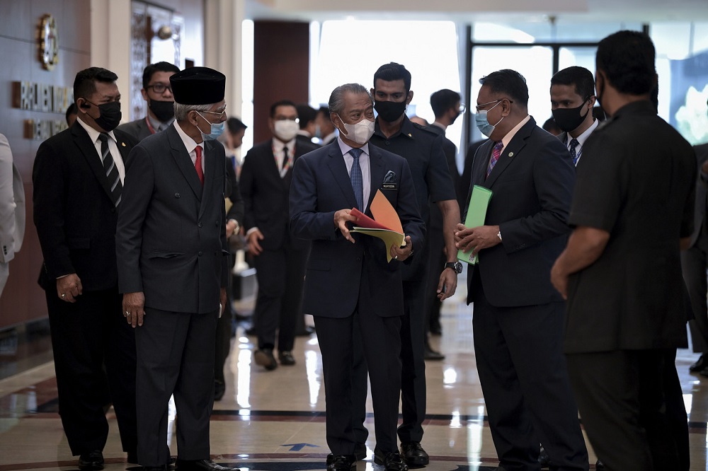 Prime Minister Tan Sri Muhyiddin Yassin at the Parliament in Kuala Lumpur September 7, 2020. u00e2u20acu201d Bernama pic
