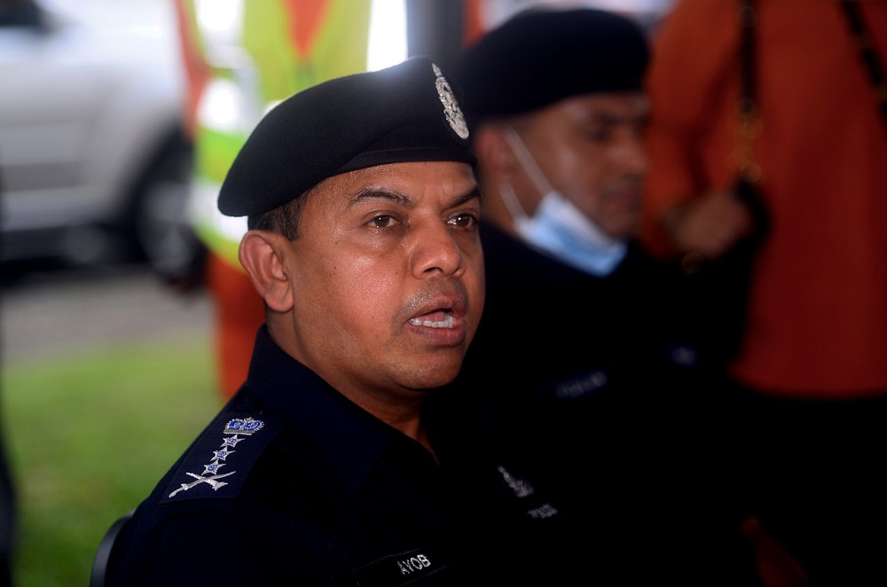 Johor Police Chief Datuk Ayob Khan Mydin Pitchay speaks during a press conference in Johor Baru September 17, 2020. u00e2u20acu201d Bernama pic