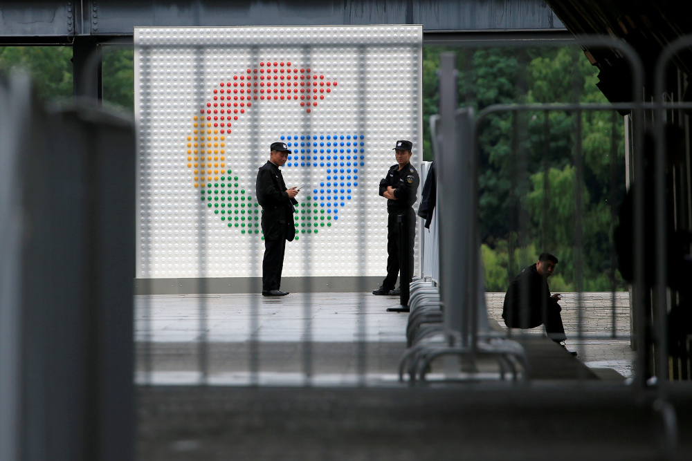 A Google sign is seen during the WAIC (World Artificial Intelligence Conference) in Shanghai, China, September 17, 2018. u00e2u20acu201d Reuters pic