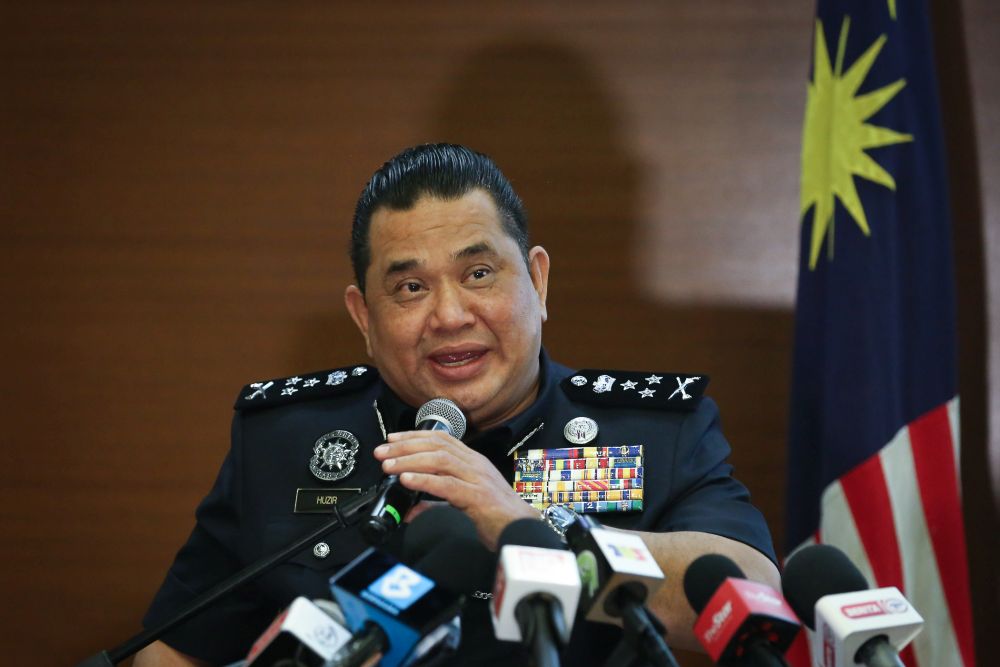 Bukit Aman Criminal Investigation Department (CID) director Datuk Huzir Mohamed speaks during a press conference in Kuala Lumpur September 30, 2020. u00e2u20acu201d Picture by Yusof Mat Isa