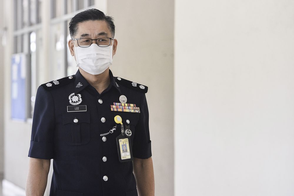 Deputy Negri Sembilan Criminal Investigation Department chief (Investigations/Legal) Superintendent Lee Kui Lin attends Nora Anne inquest in Seremban Courthouse on September 3, 2020. u00e2u20acu201d Picture by Miera Zulyana