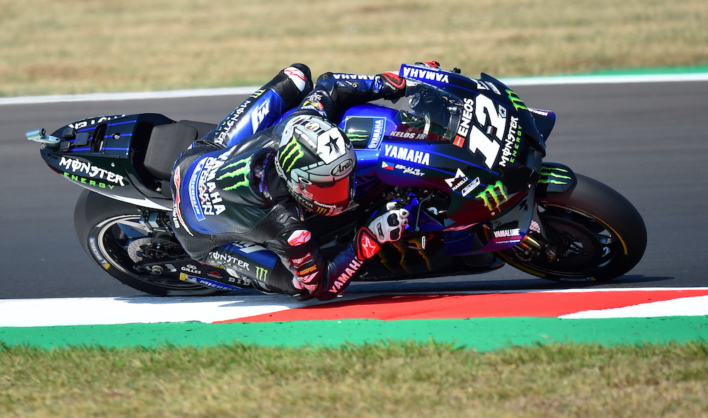 Monster Energy Yamahau00e2u20acu2122s Maverick Vinales during qualifying at the San Marino Grand Prix in Misano World Circuit Marco Simoncelli, Misano, Italy, September 12, 2020. u00e2u20acu201d Reuters pic