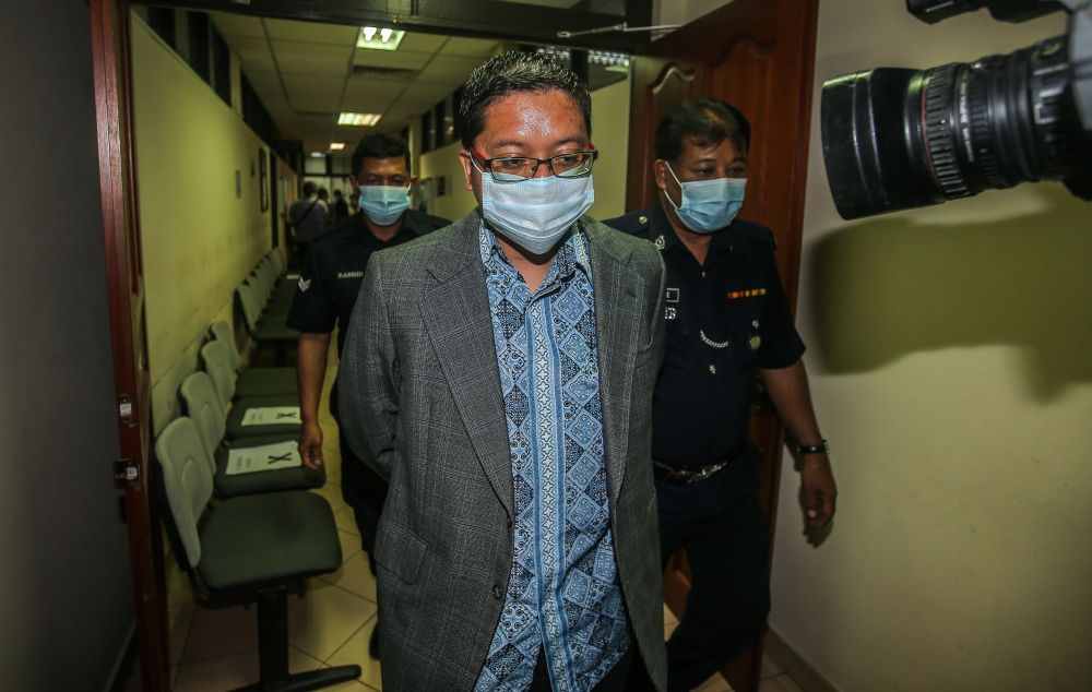 Perak State Sports Council deputy director Mohd Shah Nizam Abdul Aziz is pictured at the Ipoh Sessions Court September 10, 2020. u00e2u20acu201dPicture by Farhan Najib