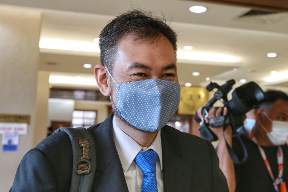 Former 1MDB CEO Datuk Shahrol Azral Ibrahim Halmi is pictured at the Kuala Lumpur High Court on September 3, 2020. ― Picture by Ahmad Zamzahuri