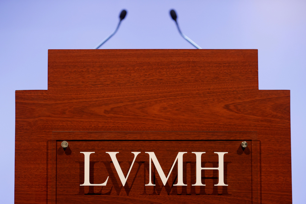 A LVMH luxury group logo is seen prior to the announcement of their 2019 results in Paris, France, January 28, 2020. u00e2u20acu201d Reuters pic