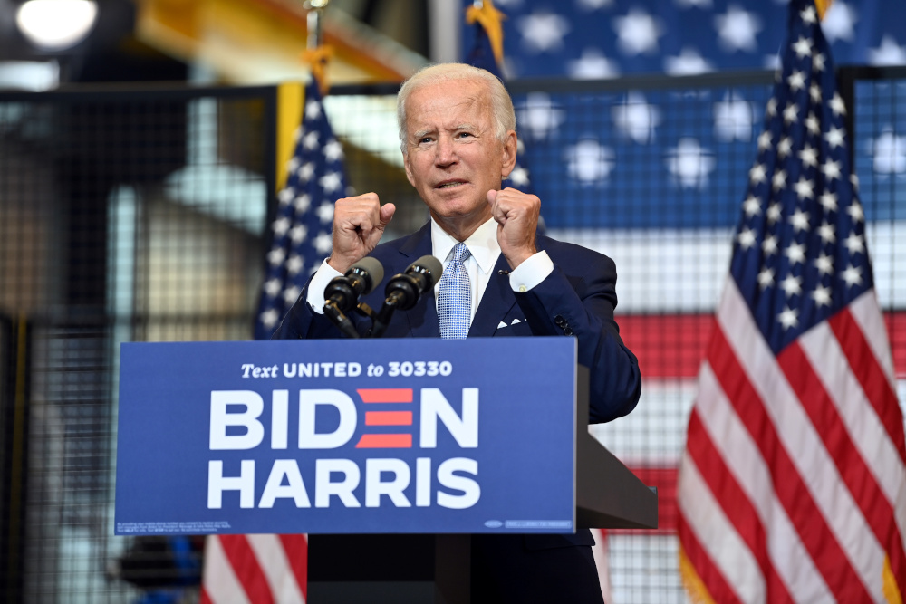 US Democratic presidential nominee and former Vice President Joe Biden speaks about safety in America during a campaign event in Pittsburgh, Pennsylvania, August 31, 2020. u00e2u20acu201d Reuters pic
