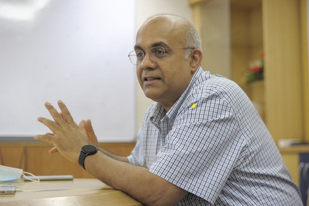 Prof. Dr. Vicknes Waran speaks during an interview with Malay Mail at the University Malaya Specialist Centre in Petaling Jaya September 25, 2020. u00e2u20acu201d Picture by Shafwan Zaidon