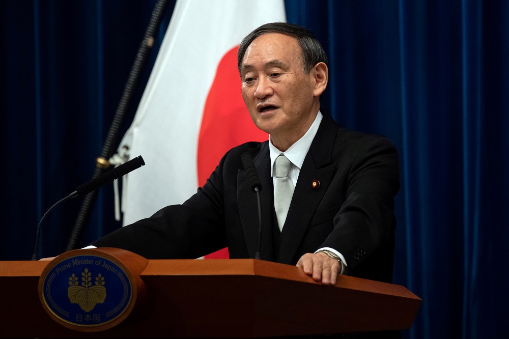 Yoshihide Suga speaks during a news conference following his confirmation as Prime Minister of Japan in Tokyo September 16, 2020. u00e2u20acu2022 Reuters pic