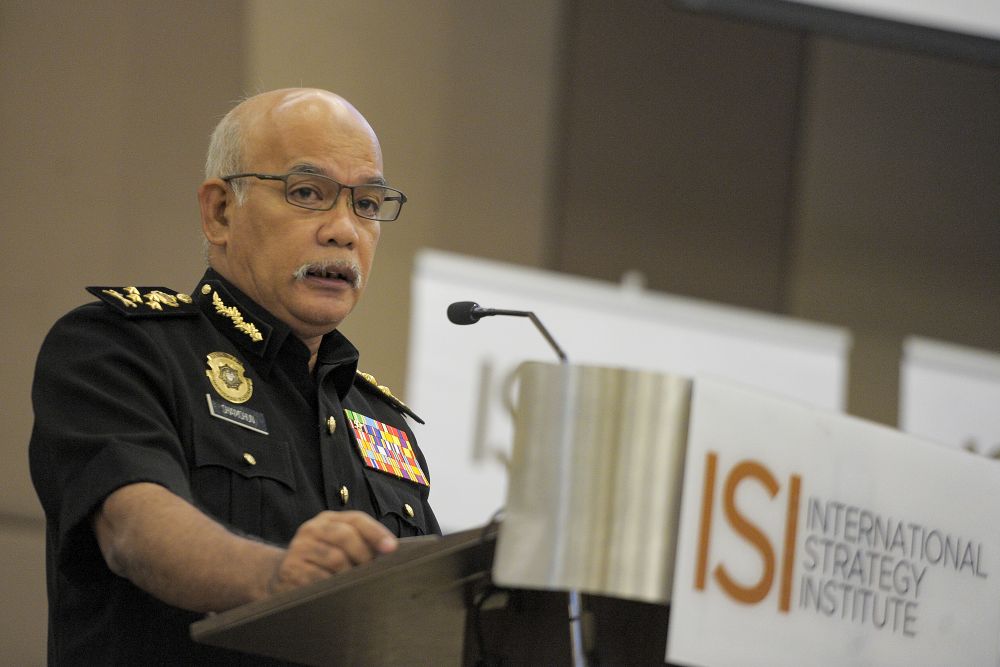 MACC Deputy Chief Commissioner Datuk Seri Shamshun Baharin Mohd Jamil delivers his speech during an anti-corruption forum in Putrajaya September 3, 2020. u00e2u20acu2022 Picture by Shafwan Zaidon