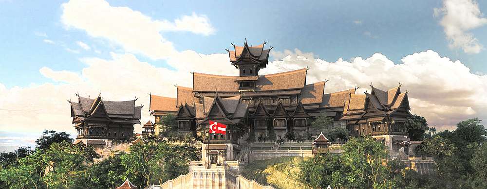 The recreation of the Melaka Palace or the Istana Mahligai. — Picture courtesy of Faizal Rahmat