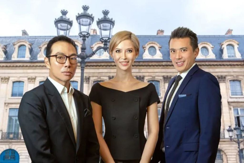 Axington non-independent, non-executive chairman Evangeline Shen (centre) and three other directors have quit amid intensifying scrutiny over the company. u00e2u20acu201d Picture from Bellagraph Nova Group via TODAY