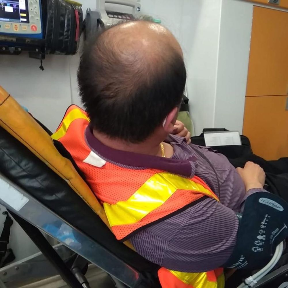 A 39-year-old male SBS Transit bus captain was taken to hospital after a commuter, who was not wearing a mask, assaulted him. u00e2u20acu201d TODAY pic