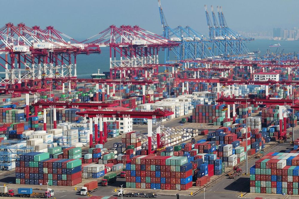 Containers and trucks are seen at a terminal of the Qingdao port in Shandong province, China November 8, 2018. u00e2u20acu201d Reuters pic