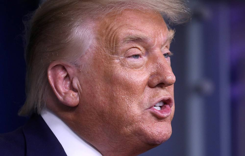 US President Donald Trump responds to questions from members of the news media at the White House in Washington August 31, 2020. u00e2u20acu201d Reuters pic