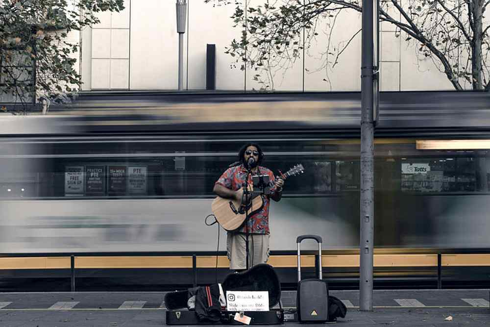 Musician Daniel Sidhanand (pic) suggests buskers could undergo regular swab tests to show they are free of Covid-19 if it means a chance to perform live again. u00e2u20acu201d TODAY pic