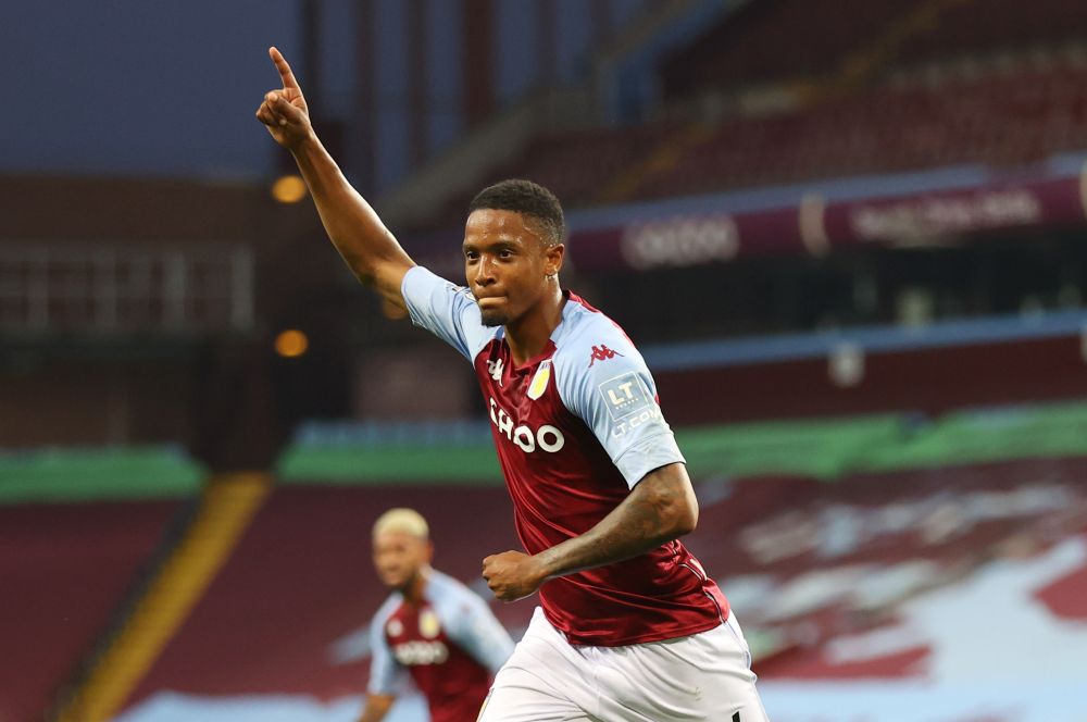 Aston Villa's Ezri Konsa celebrates scoring their first goal against Sheffield United at Villa Park, Birmingham September 21, 2020. u00e2u20acu201d Reuters pic