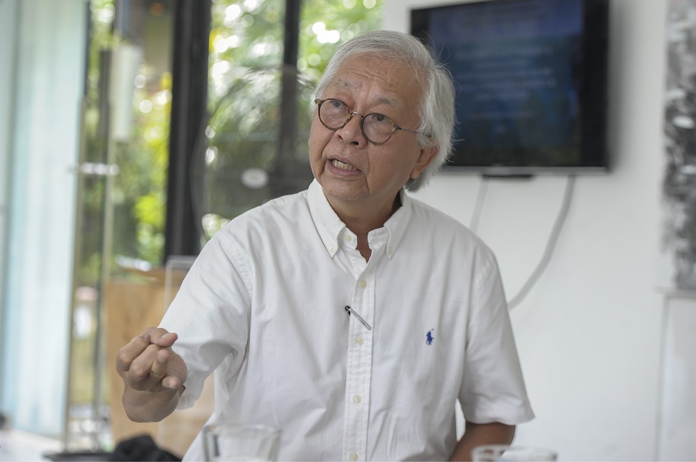 Architect John Koh speaks during a press conference in Kuala Lumpur September 18, 2020.