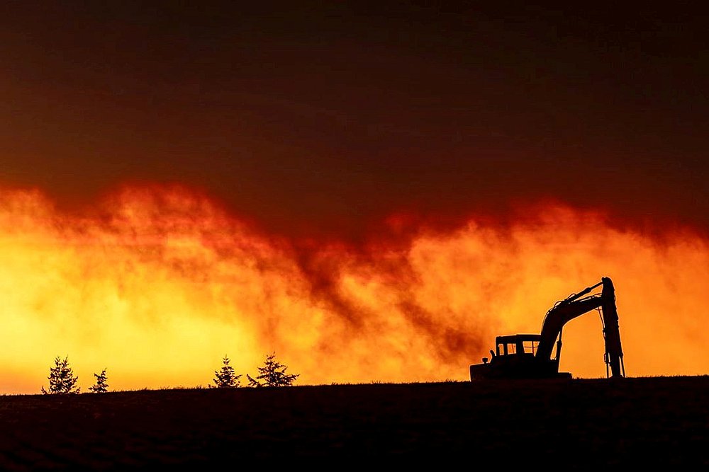 Fire is seen in Salem City, Oregon September 8, 2020. u00e2u20acu201d Social media pic via Reuters