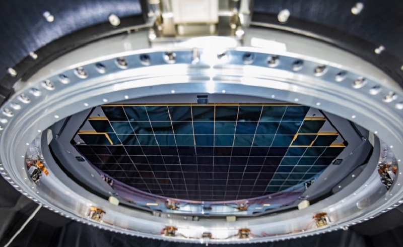 The future camera of the Vera C. Rubin Observatory (Chile) has been equipped with 189 individual sensors that will capture a total of 3.2 gigapixels. u00e2u20acu2022 Picture courtesy of Jacqueline Orrell/SLAC National Accelerator Laboratory via AFP