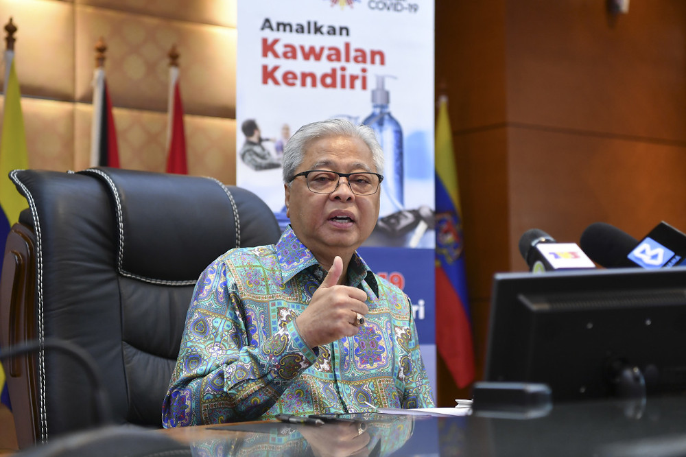 Senior Minister (Security Cluster) Datuk Seri Ismail Sabri Yaakob at a press conference after chairing the Special Committee Meeting for the New Normal Cultivation Campaign at Perdana Putra Building in Putrajaya, September 3, 2020. u00e2u20acu201d Bernama pic  