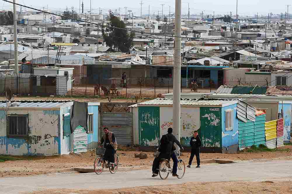 Syrian refugees ride their bicycles in the Zaatari refugee camp near the border city of Mafraq, Jordan February 1, 2020. u00e2u20acu201d Reuters pic