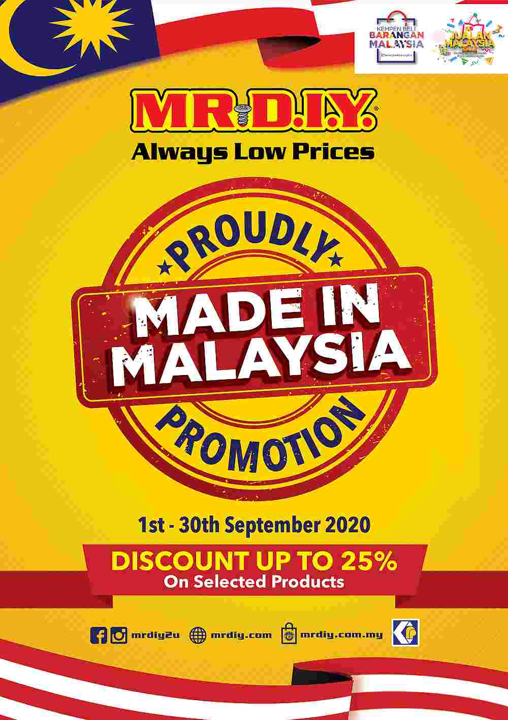 MR.DIY’s Proudly Made in Malaysia promo is back again this year. — Picture courtesy of MR.DIY