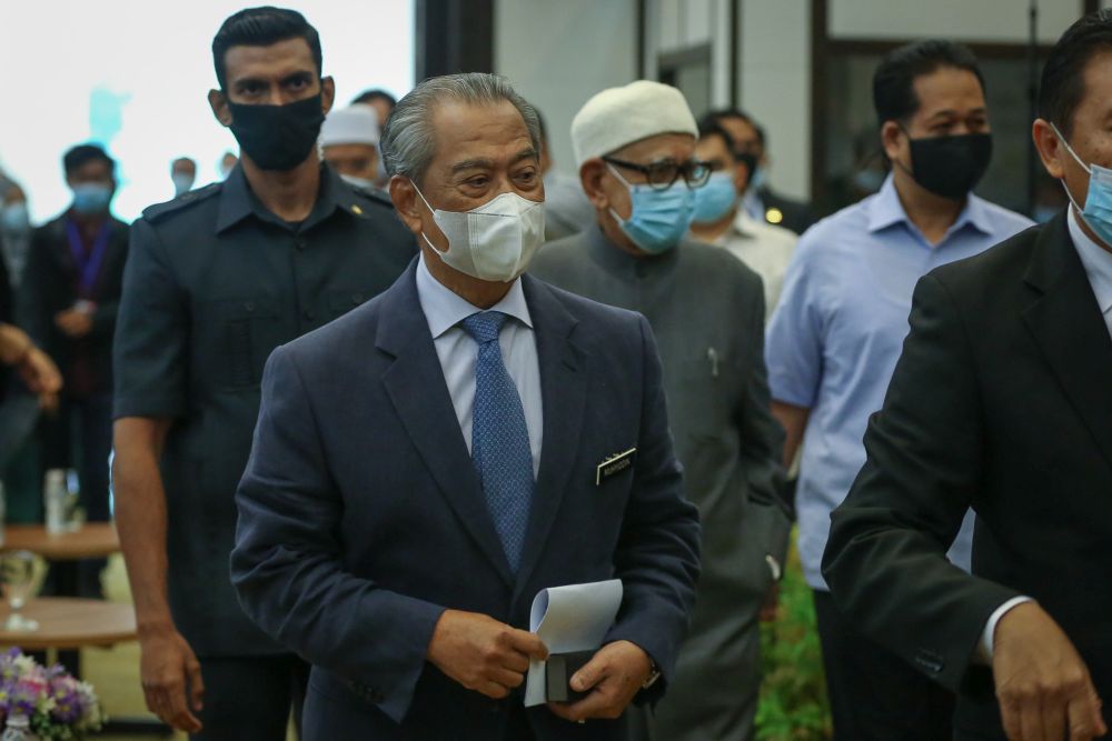 Prime Minister Tan Sri Muhyiddin Yassin attends a Perikatan Nasional event at Universiti Malaya, Kuala Lumpur September 1, 2020. u00e2u20acu2022 Picture by Yusof Mat Isa